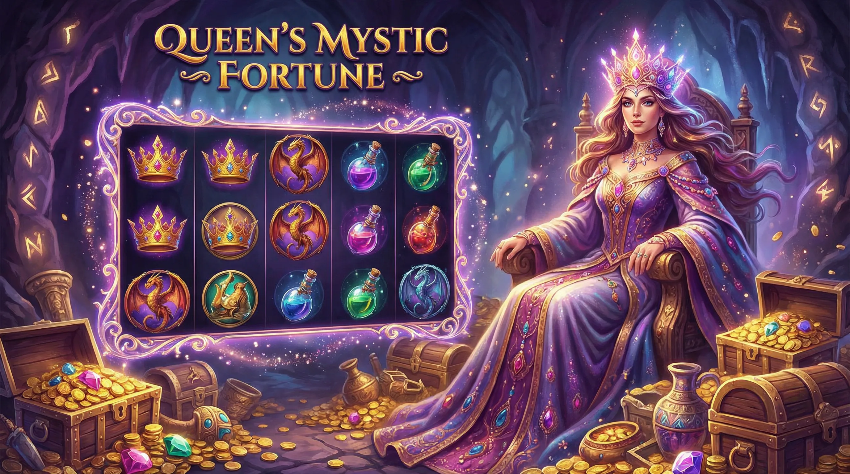 赏金女王老虎机游戏大奖画面